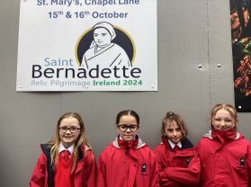 P7 girls visit the Relics of St. Bernadette